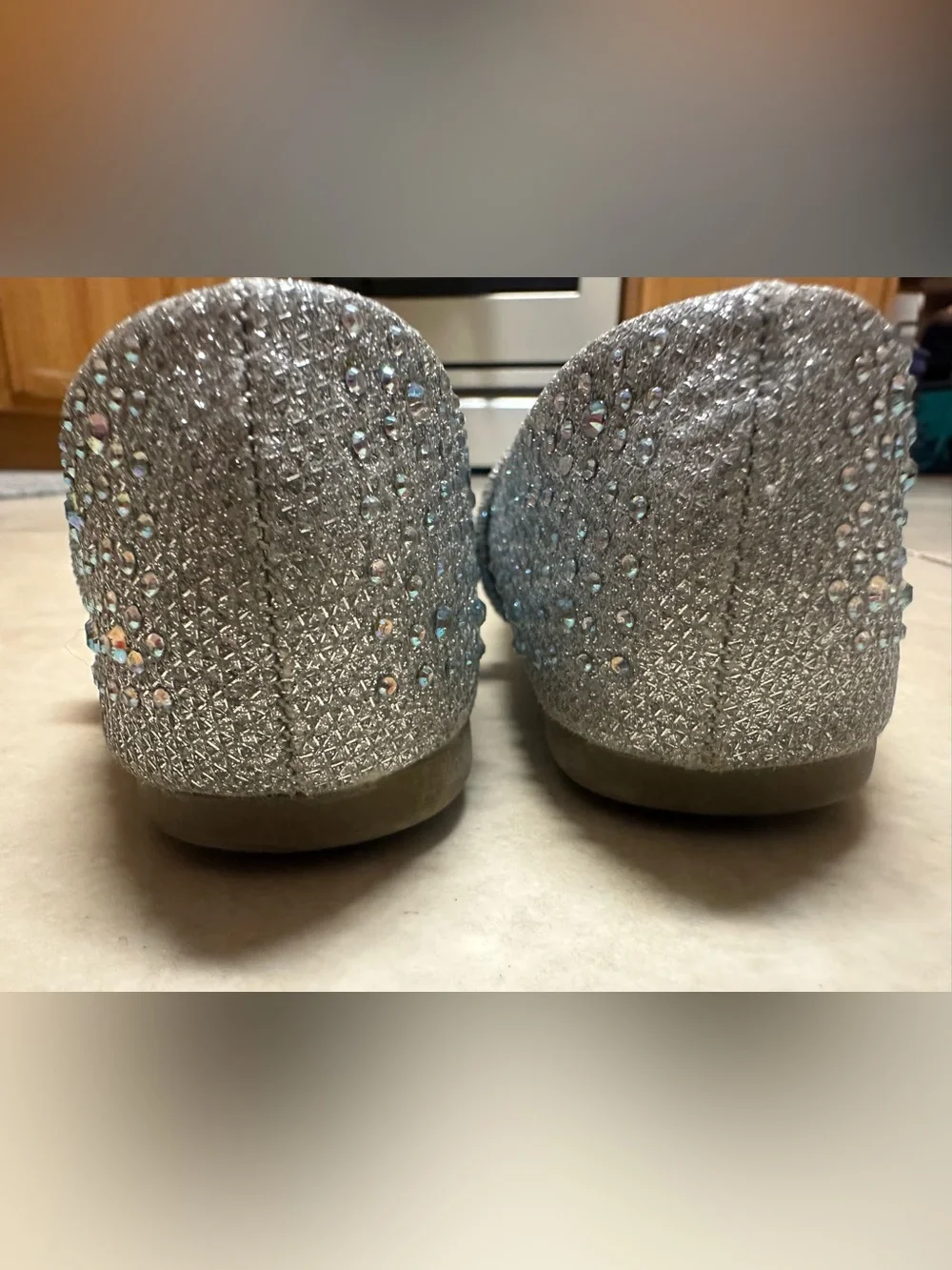 Girls Sparkle Mary Jane Dress Shoes - Silver